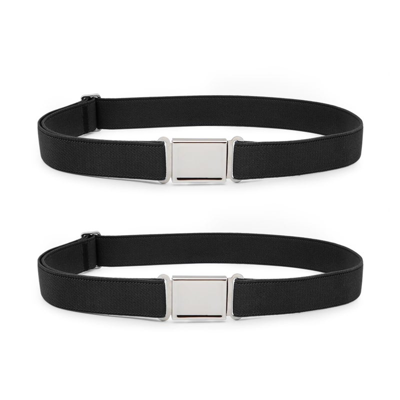 XZQTIVE 2 Pack Kids Adjustable Magnetic Belt Boys Girls Elastic Belt with Easy Magnetic Buckle - Image 1